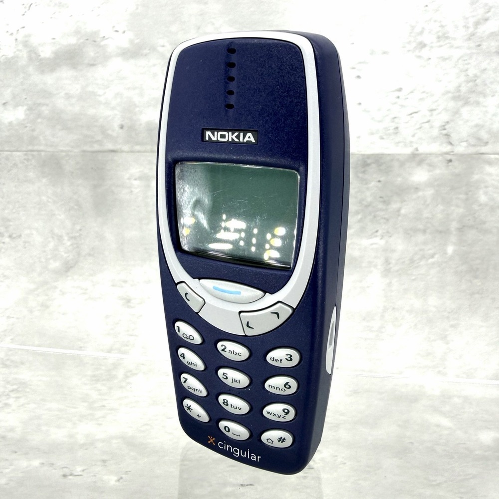 Vintage Nokia 3310 2G - 16 MB - Blue - Rare Cellphone -For collectors